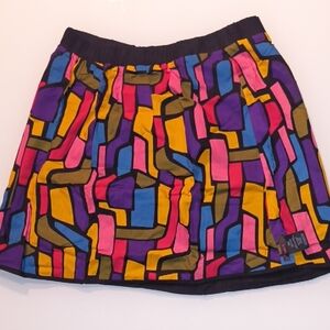 mark. Multicolor Flip Over Geometric Reversible Skirt - M (7-9)